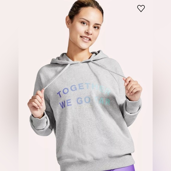 Peloton Hoodie Womens Together We Go Far Size: M New With Tags Sealed in Plastic - Picture 3 of 3